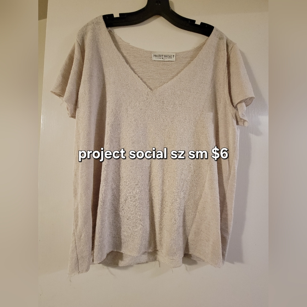 Project Social T Cream Top